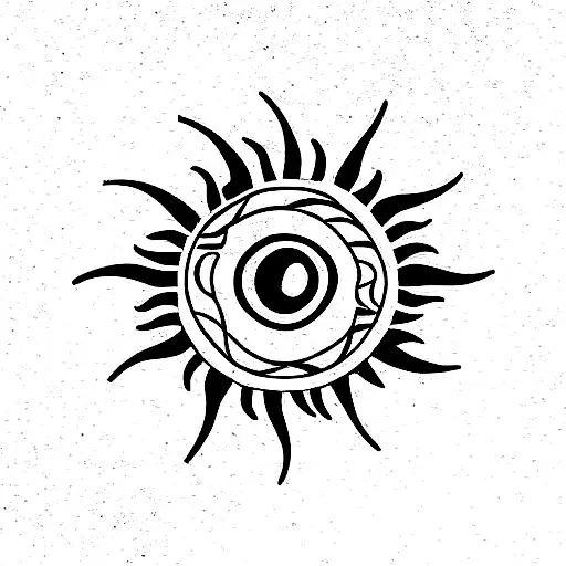 Sun With Wind Rose