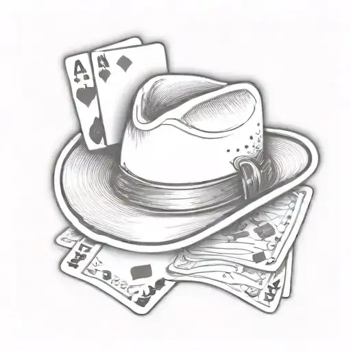Cowboy Hat With Cards