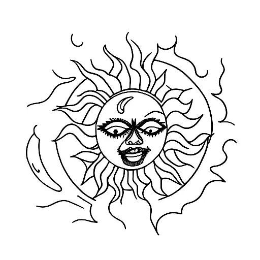 Sun Smoking Weed