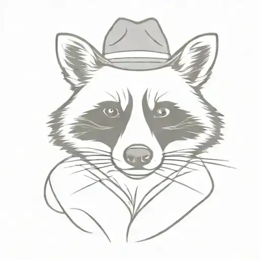 Racoon Cowboy Hat