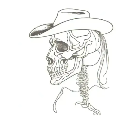 Dainty Skeleton Cowboy