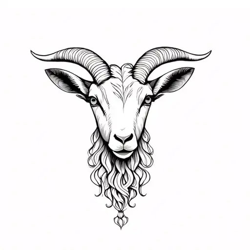 A Beautiful Goat With Curly Hair