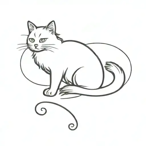 One Fluffy Cat And One Small Cat