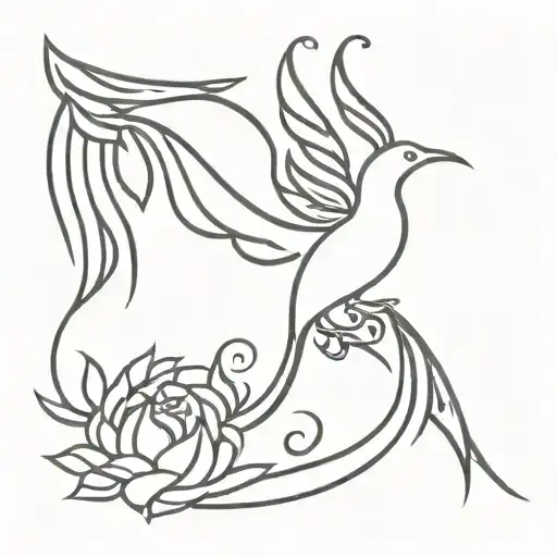 Christian Floral Pheonix