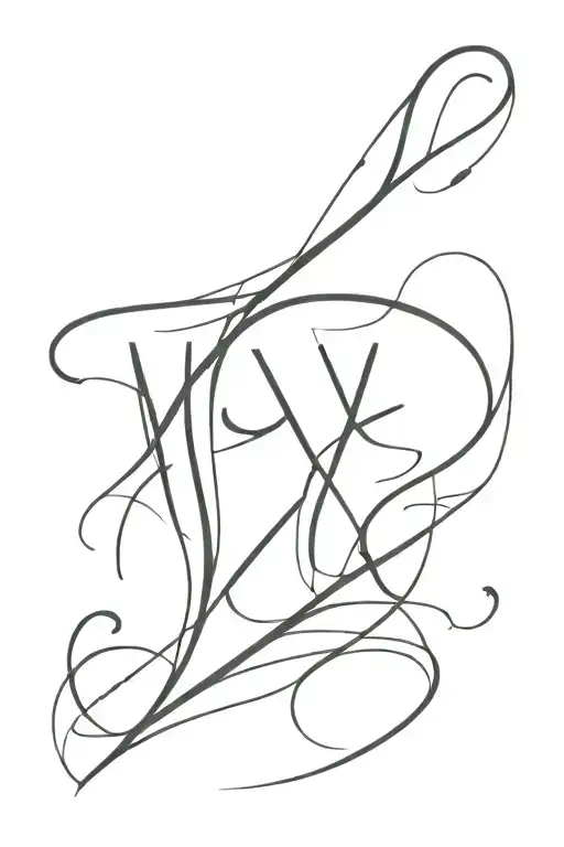 Jay Name Letter Tattoo Written Vertically Men's Upper Left Bicep