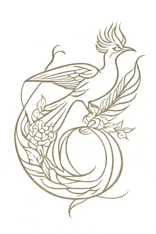 Christian Floral Pheonix