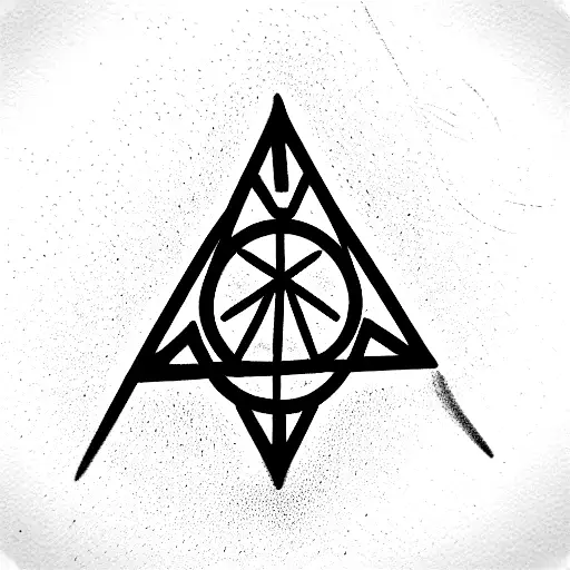 Deathly Hallows Symbol With Two Hands