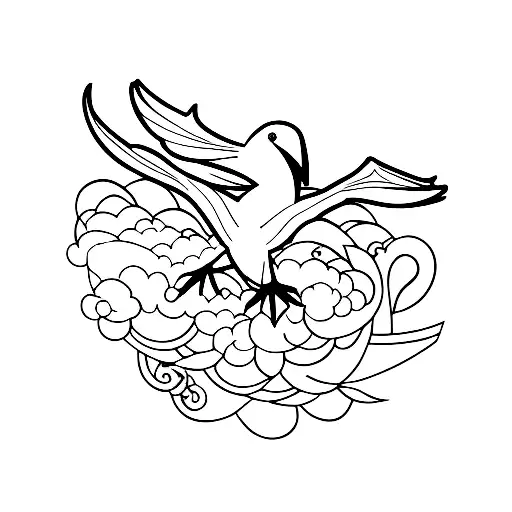 Flying Bird With A Number 29