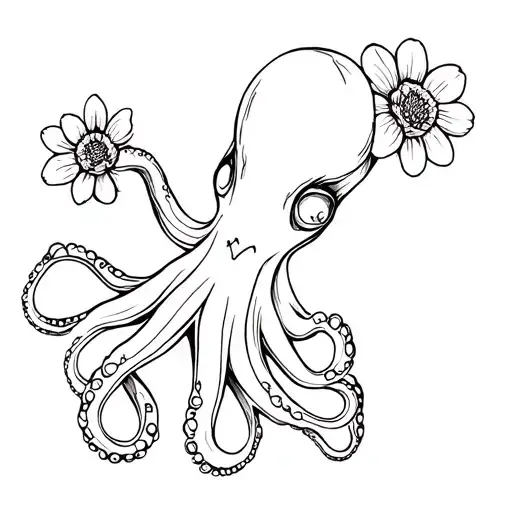 Octopus Flowers Funny