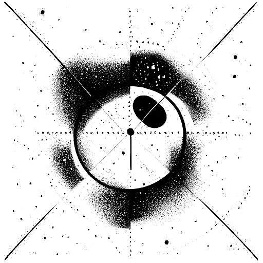 Hourglass With Galaxy And Planets With A Supreme Being