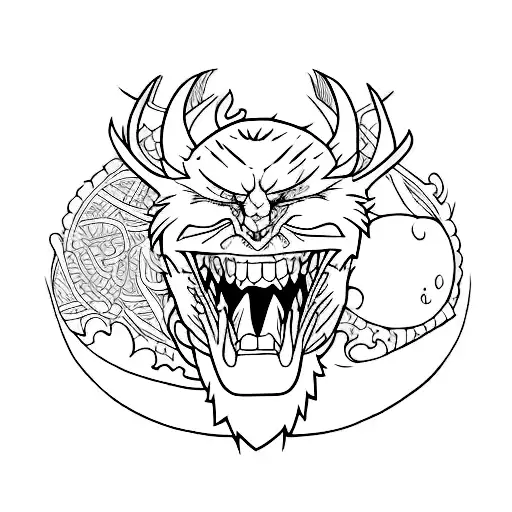 Create A Color Tattoo Featuring Mahito From Jujutsu Kaisen