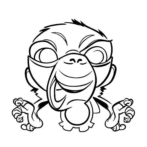 Monkey With A Flouer