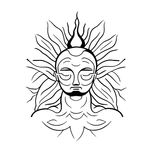 A Silhouette Of A Person Meditating In A Forest