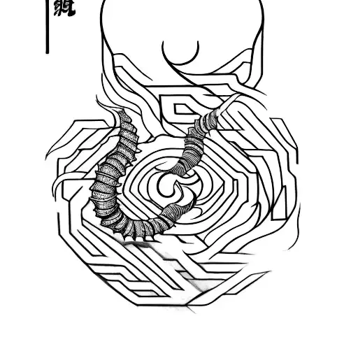 Design A Spine Tattoo That Combines The Concept Of Wu Wei With A Flowing Line Spine