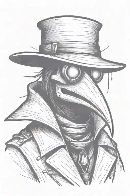Simple Grafitti Style Plague Doctor