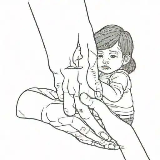 Daughter Holding Dads