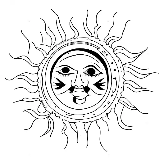 Sun With Stars