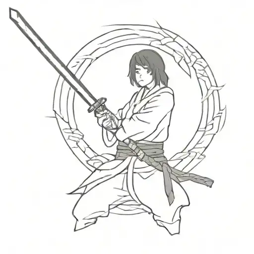 Japanese With Katana