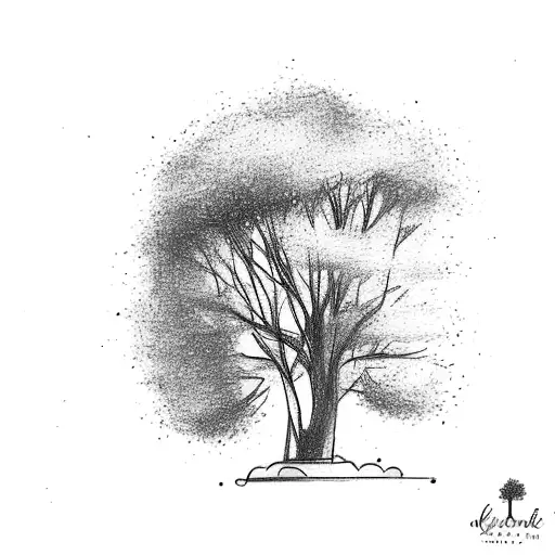 Simple Small Tree Sketch
