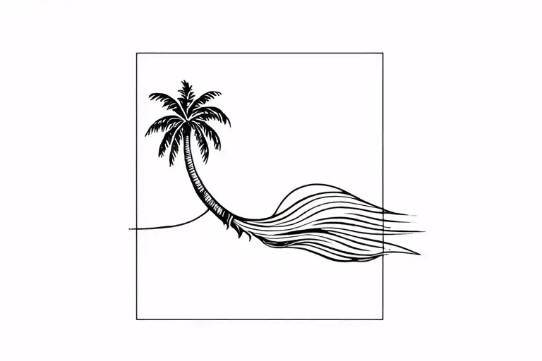 Wave Palm Tree