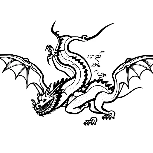 Dragon Combined With Airplane