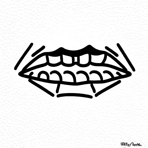 Mouth Biting The Word Fear