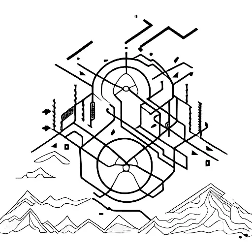 Circuitry And Mountain