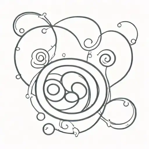 A Drain Gang Symbol Transformed Into A Minimalist Tattoo Design