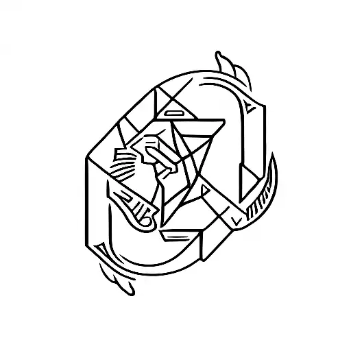 Capricorn Symbol Integrated Into A Cryptocurrency Logo