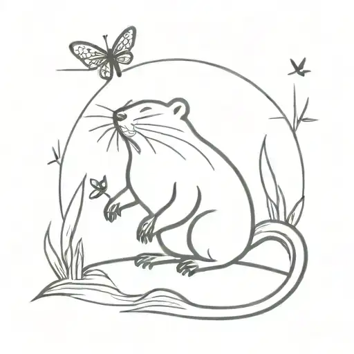 Beaver And Dragonfly