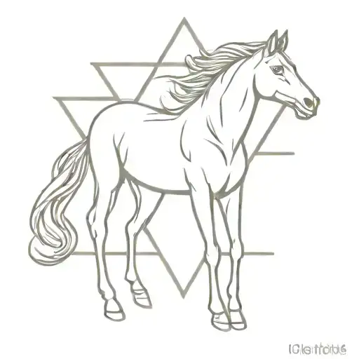 Horse Star Of David