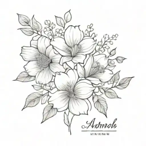 Birth Month Flower Bouquet March May August