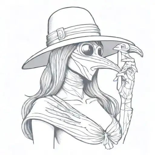 Plague Doctor Female Woman Body