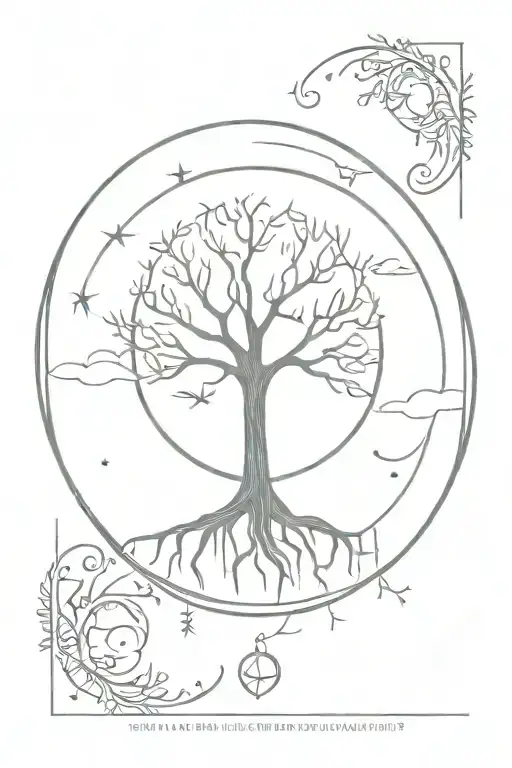 Third Eye Moon Sun Tree Of Life