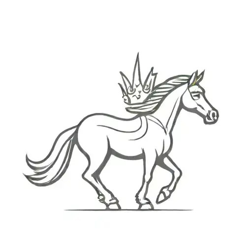 Horse With Crown