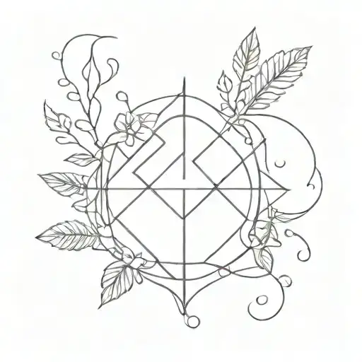 Minimalism Korean Tattoo Design