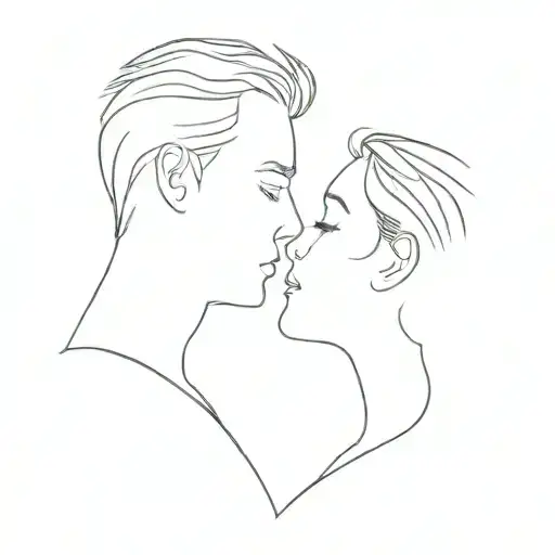 A Couple Kissing In The Dark