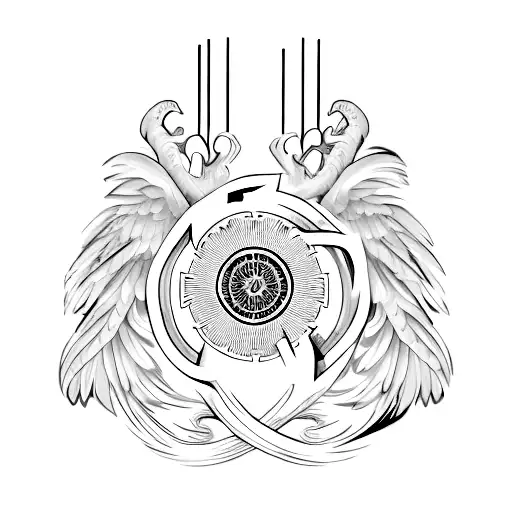 Roman Numeral Red Heart Next To It