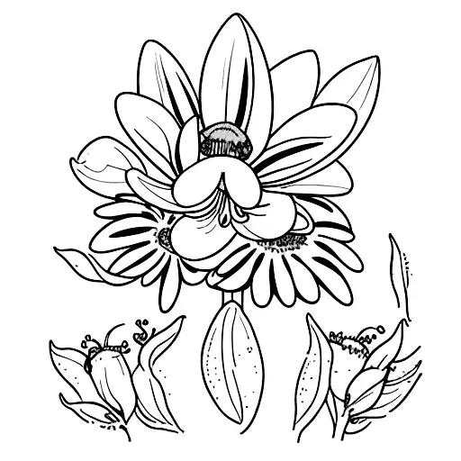 Daisy Snowdrop And Holly Berry Bouquet