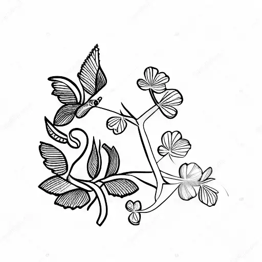 Cardinal On Branch With Shamrock