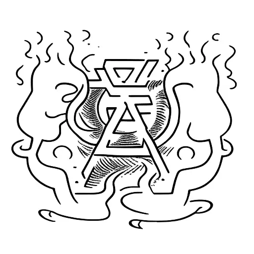 Fire Sign With Letter S