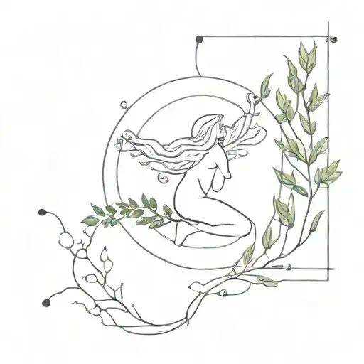 Aphrodite Symbolism With Zeus Constellation And Juniper Plant