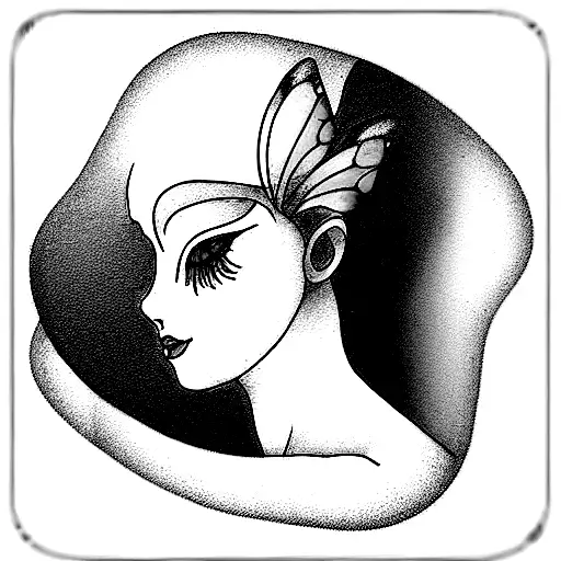 Fairy Looking Into Mirror