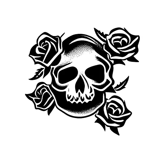 Skull And Roses