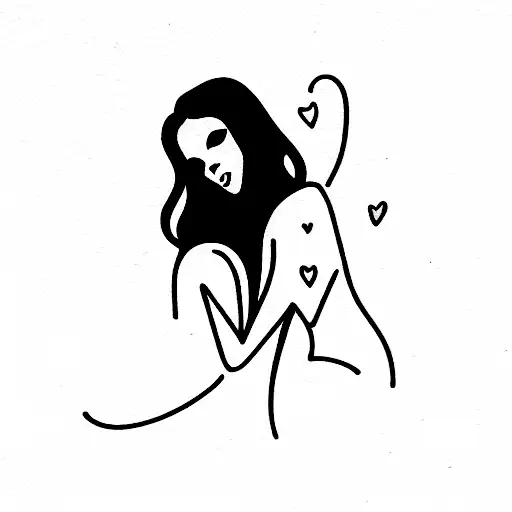 Goth Woman Ghost Niple Flash