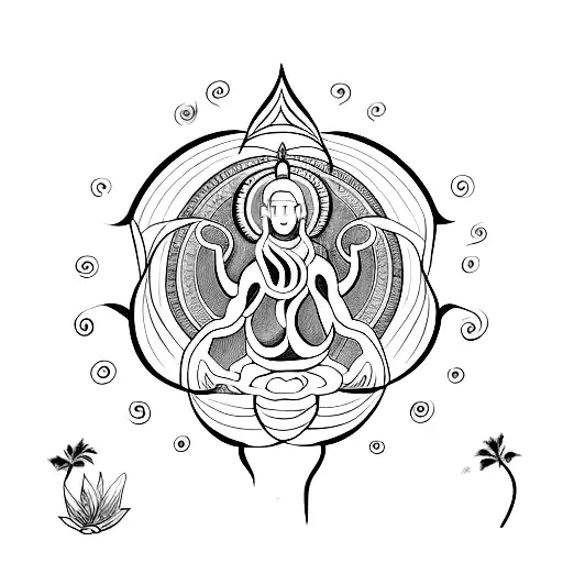 Bodhi Tree With Om In It