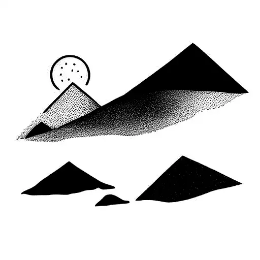 Mountain Scene And Ocean