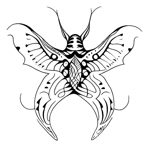 Spinal Tattoo Manta Ray