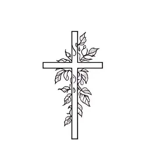 Cross With Grape Vine