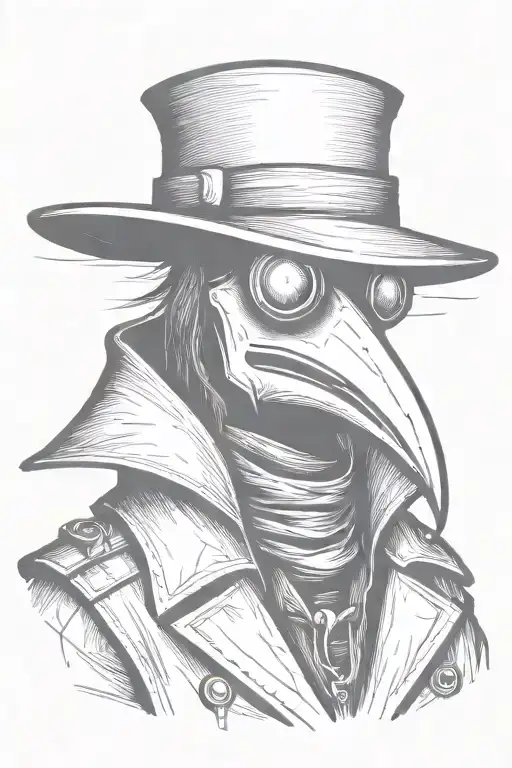 Simple Grafitti Style Plague Doctor